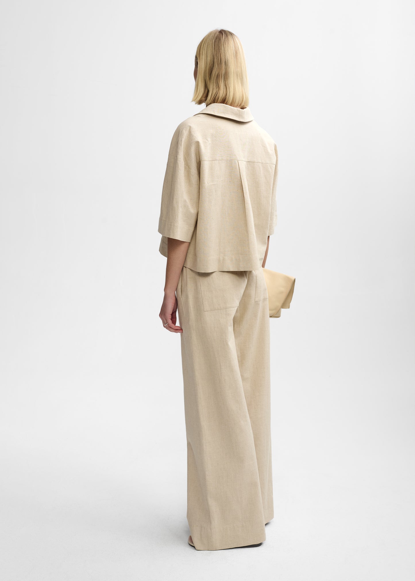 Christian Aks Luna Linen Trouser Trousers 8018 Sand