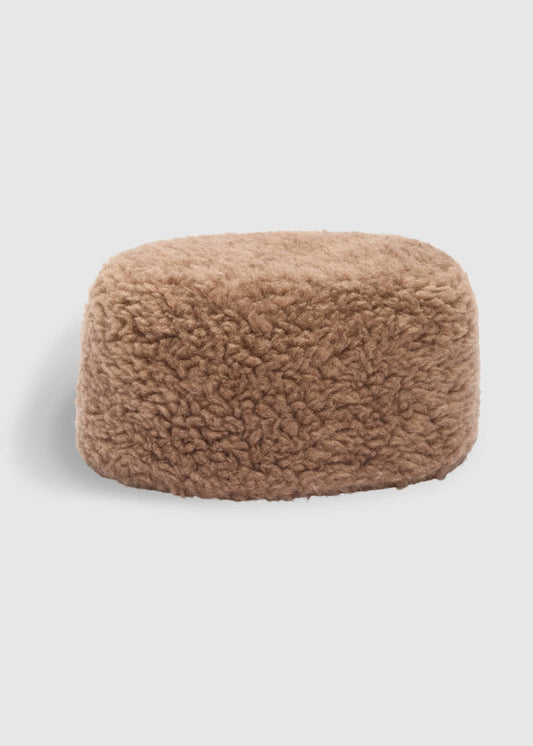 Christian Aks Alessia Lamb Fur hat Hats 8026 Cappucino