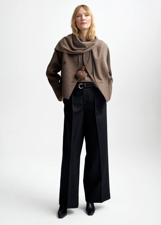 Christian Aks Bella wool jacket Jackets 8026 Cappucino