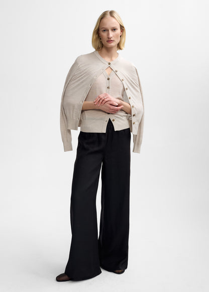 Christian Aks Daisy Merino Cardigan Knitwear 8018 Sand