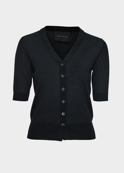 Christian Aks Daisy Merino Cardigan Knitwear 9090 Black