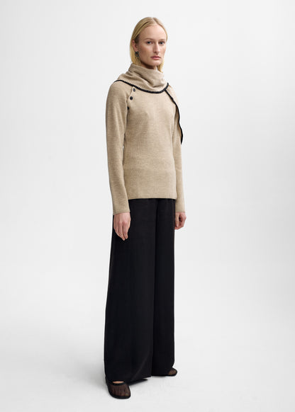 Christian Aks Mary Merino Sweater Knitwear 8019 Desert