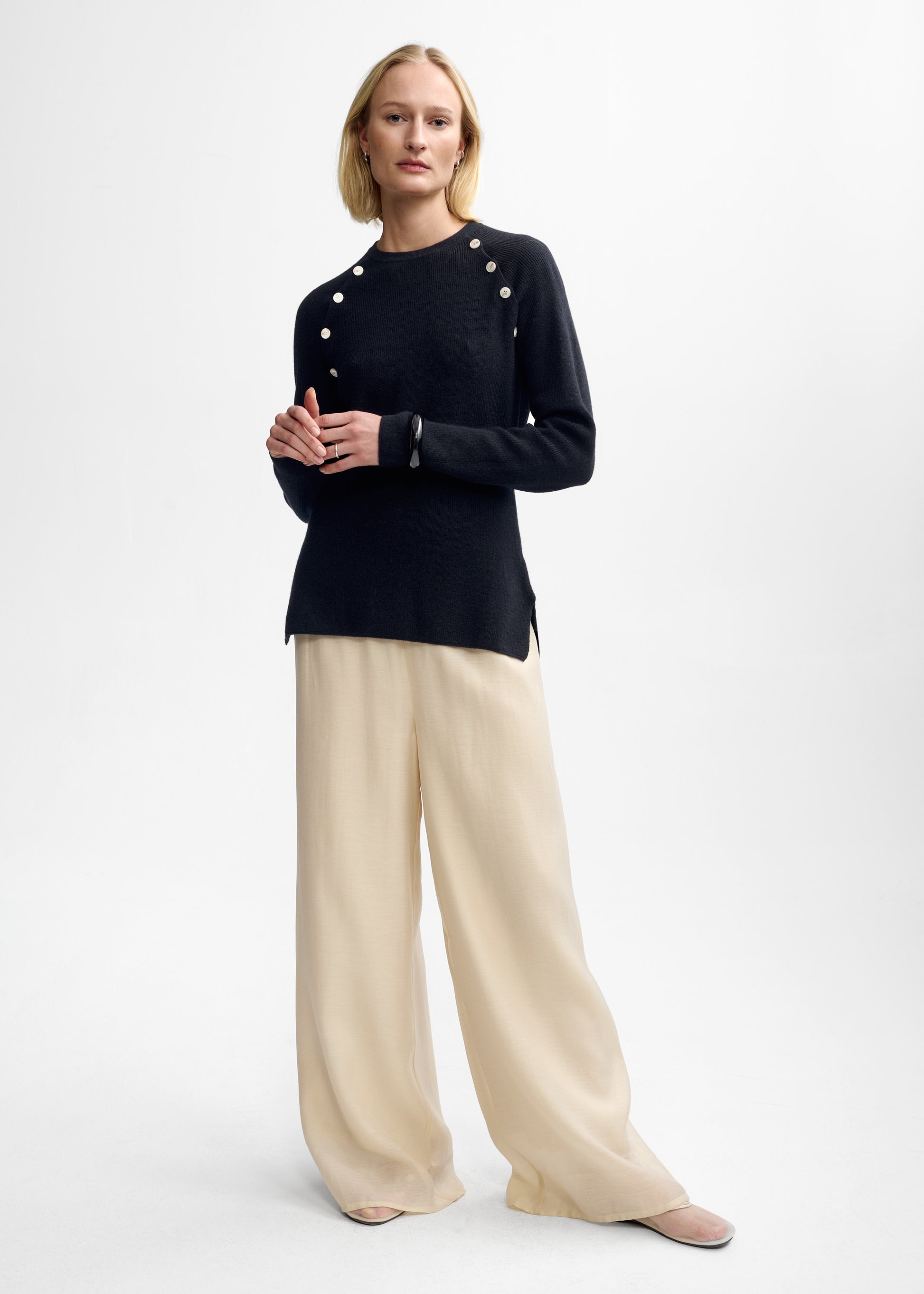 Christian Aks Mary Merino Sweater Knitwear 9090 Black