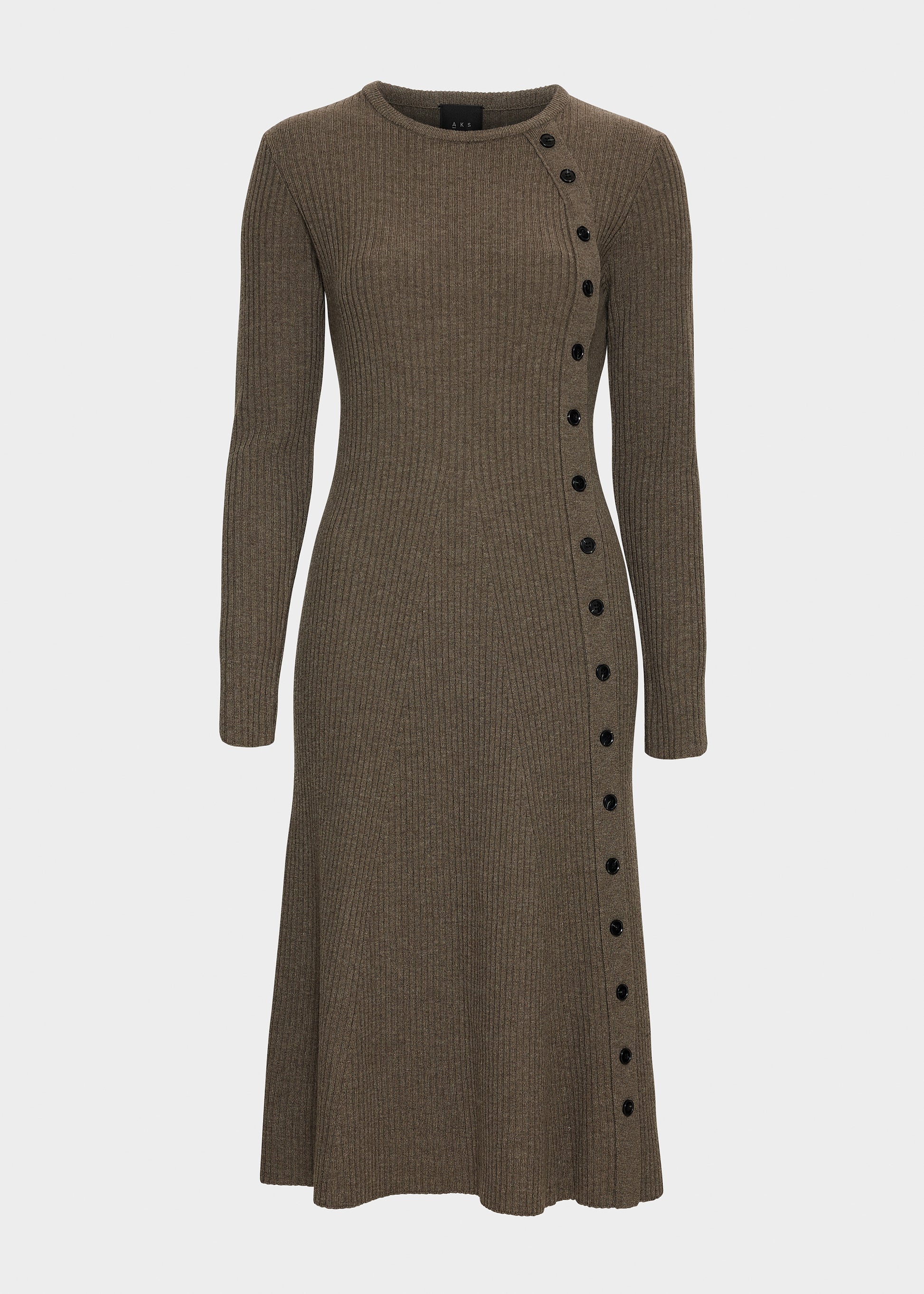 Christian Aks Mima Merino Dress Dresses 8068 Wood
