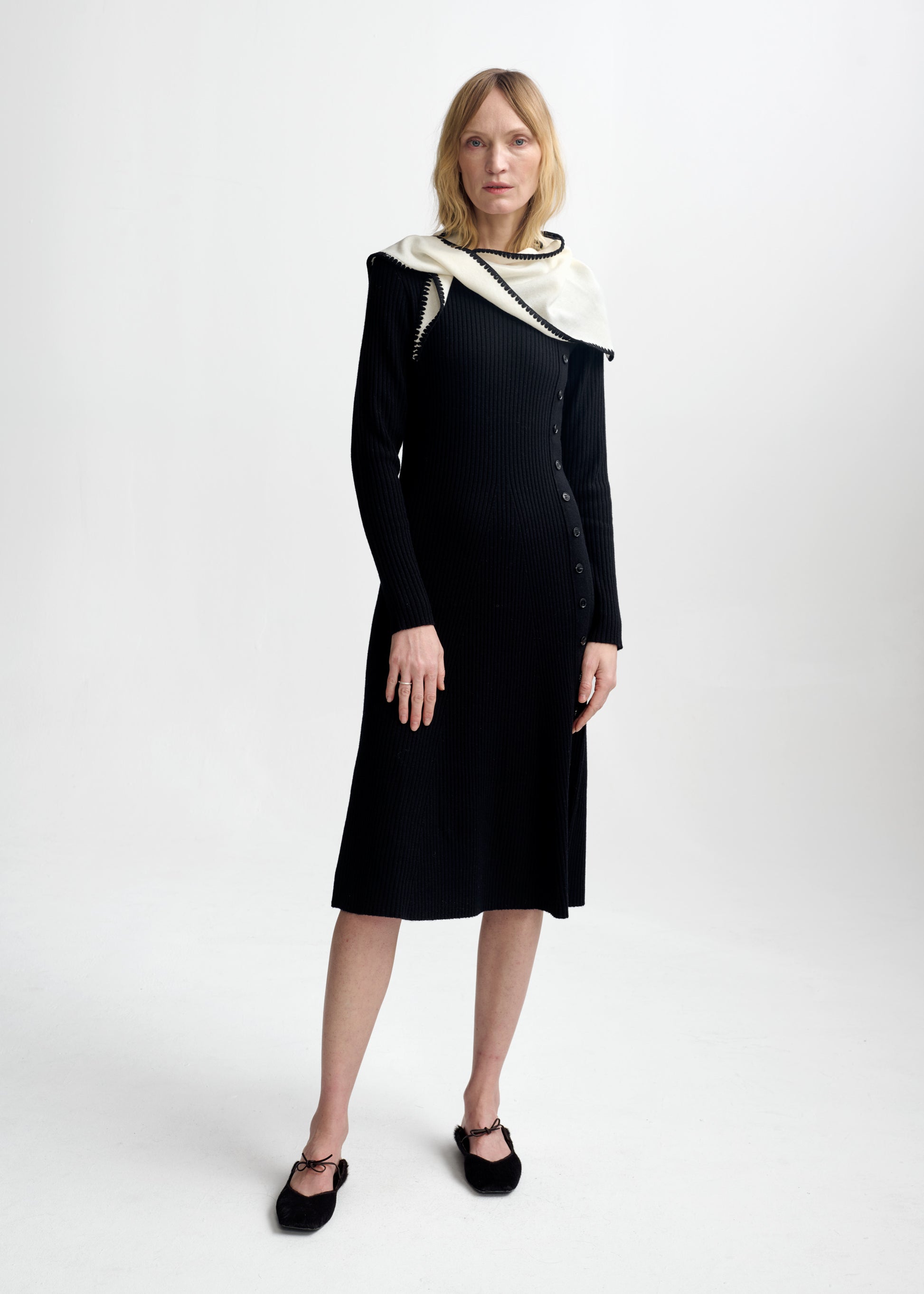 Christian Aks Mima Merino Dress Dresses 9090 Black