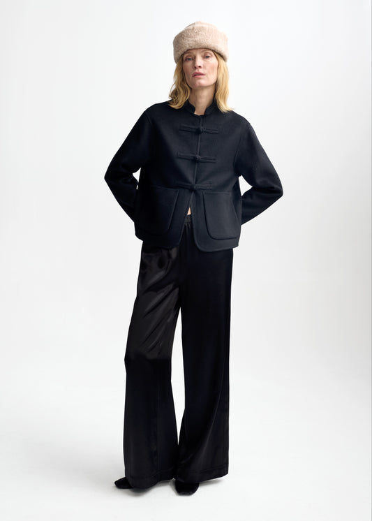 Christian Aks Naja Viscose Trouser Trousers 9090 Black