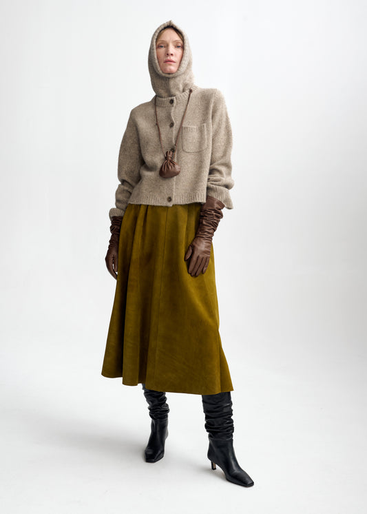 Christian Aks Sadie Yak Cardigan Knitwear 7047 Sherpa