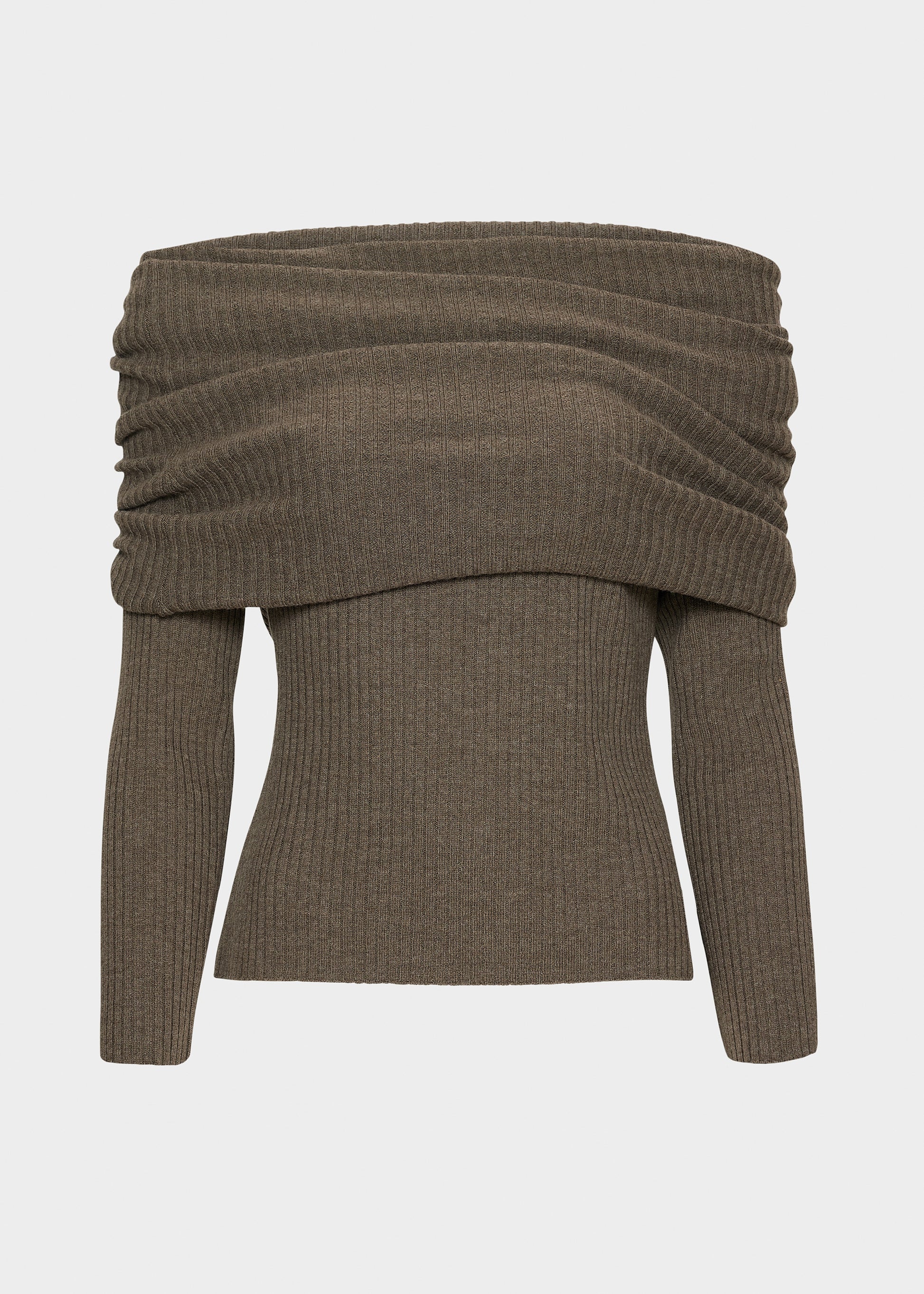 Christian Aks Talina Merino top Knitwear 8068 Wood